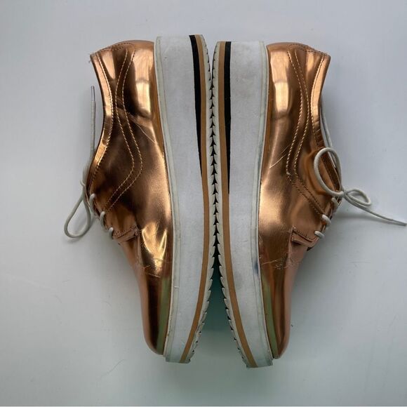 Zara Woman Rose Gold Oxfords, Size 8.5 (39) - Picture 7 of 11